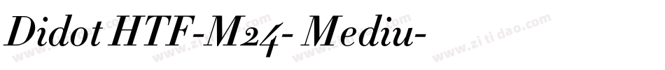 Didot HTF-M24- Mediu字体转换